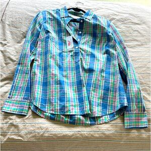 Bundle of 2 NWT Vineyard Vines Popover Plaid Shirts SZ: 10 & 8